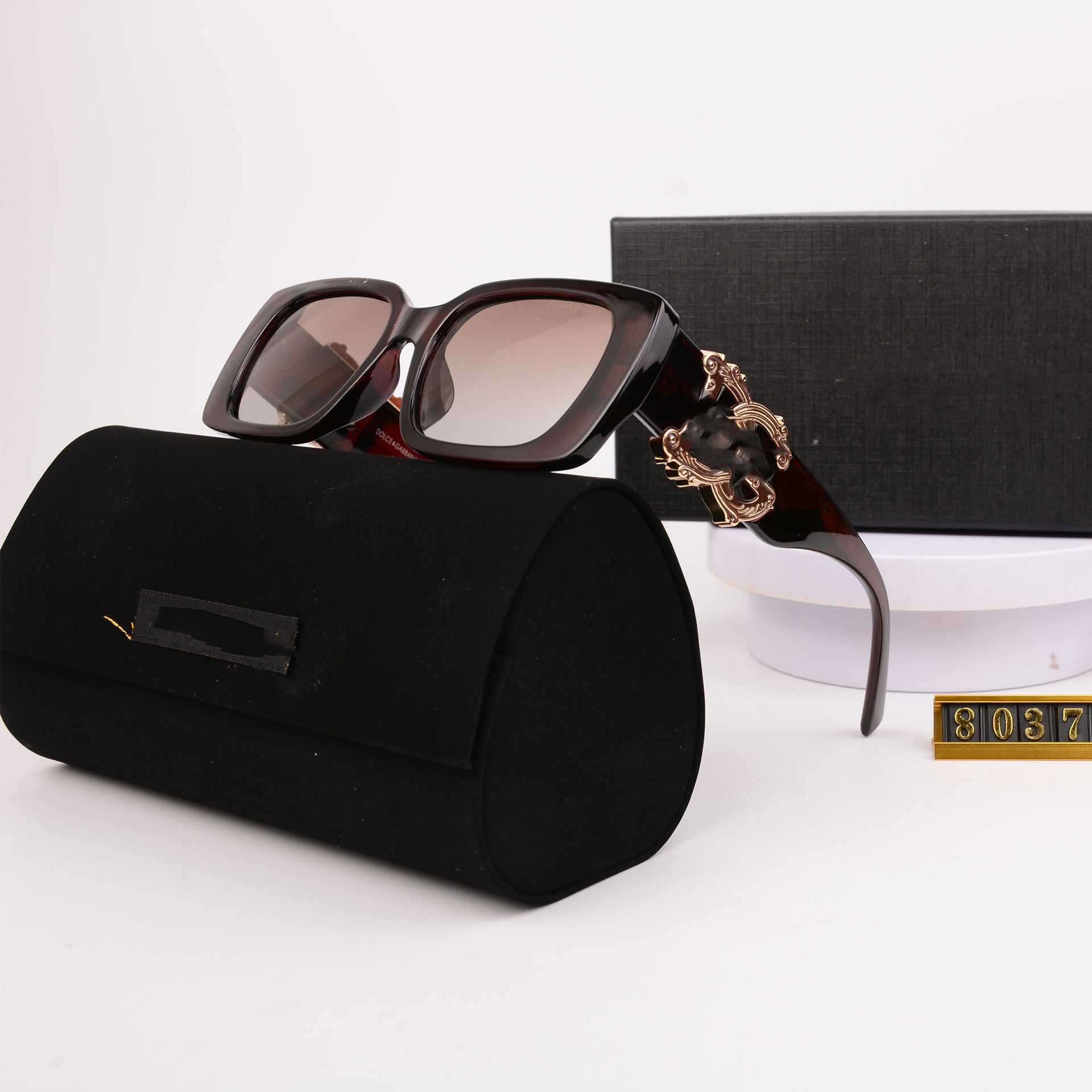 European and American High-End Sunglasses for Women, New Trendy Sunglasses for Men, Large Frame Wide-Leg Glasses, Fashionable UV Protection Polarized Glasses