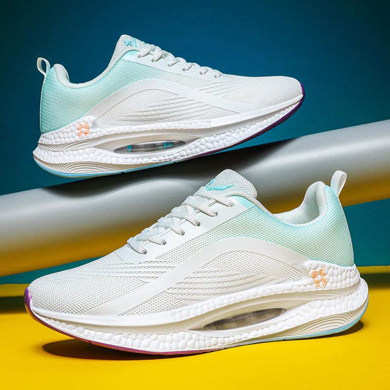 2025Spring Sports Shoes Jueying Men's Casual Mesh Breathable Cushion Rebound Lightweight Running Shoes Breathable Comfortable