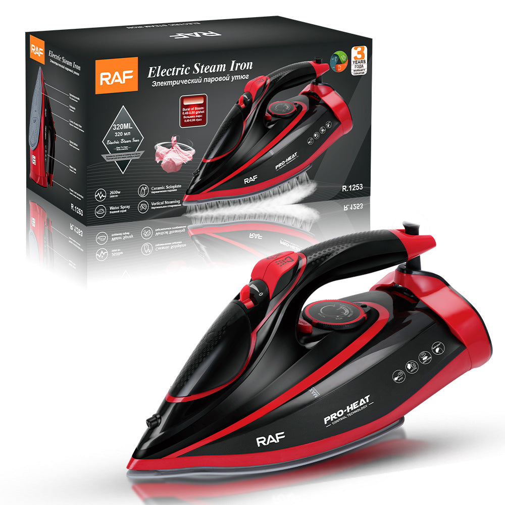 RAF European Standard Household Steam Electric Iron2600W Handheld Small Portable Clothes Ironing Machine