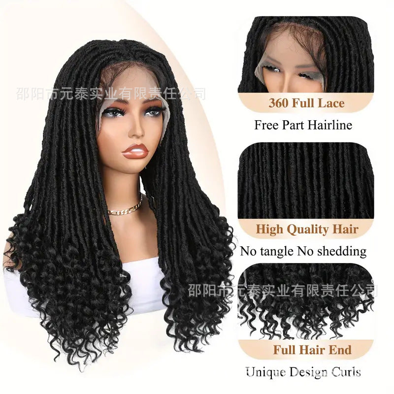 Synthetic Full Lace Wig Braided Wigs Goddess Crochet Box Wig