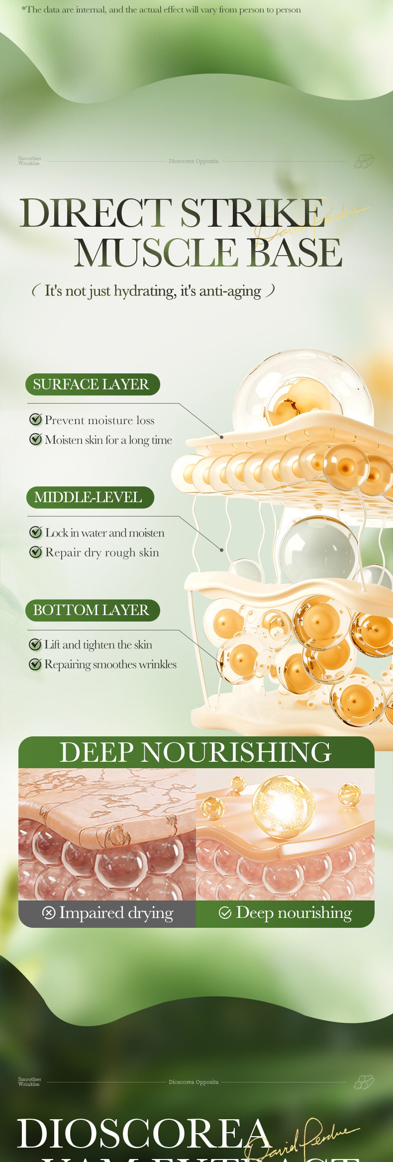 山药保湿滋养霜 SADOER 保湿补水霜 跨境外贸批发