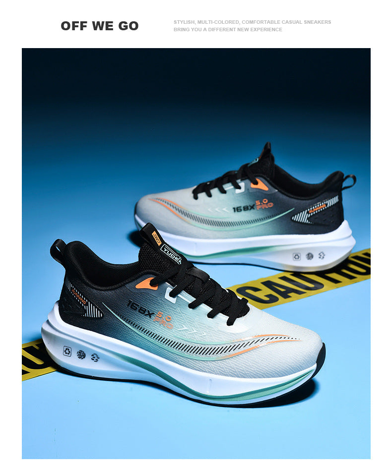 2025Large Size Marathon Running Shoes for Men and Women, Outdoor Aerobic Running, Lightweight and Breathable, Student Physical Test Running Shoes