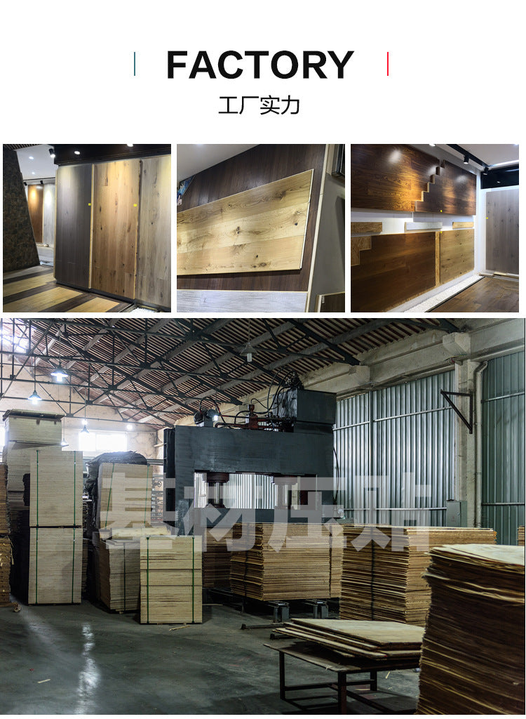 In-stock wholesale with on-site installation Herringbone Locking Floor Heating New Three-Layer Solid Wood Flooring Oak Black Walnut Flooring
