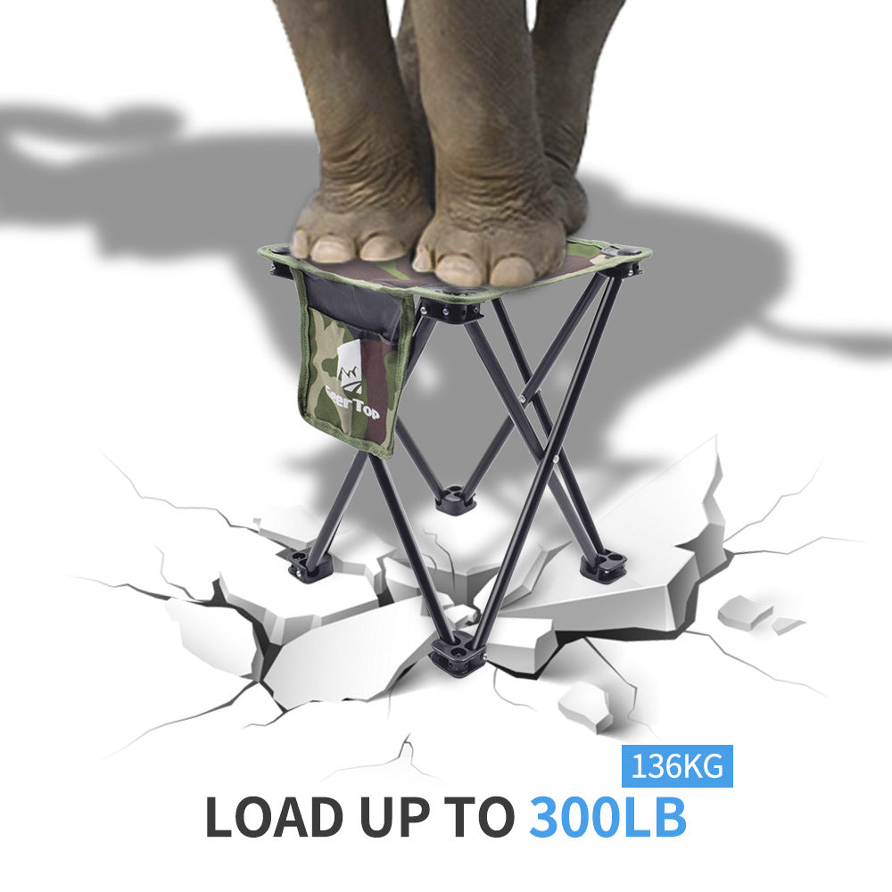 Compact Portable Outdoor Folding Chair for Sketching and Fishing, Thickened Steel Tube Camping Fishing Chair, Foldable