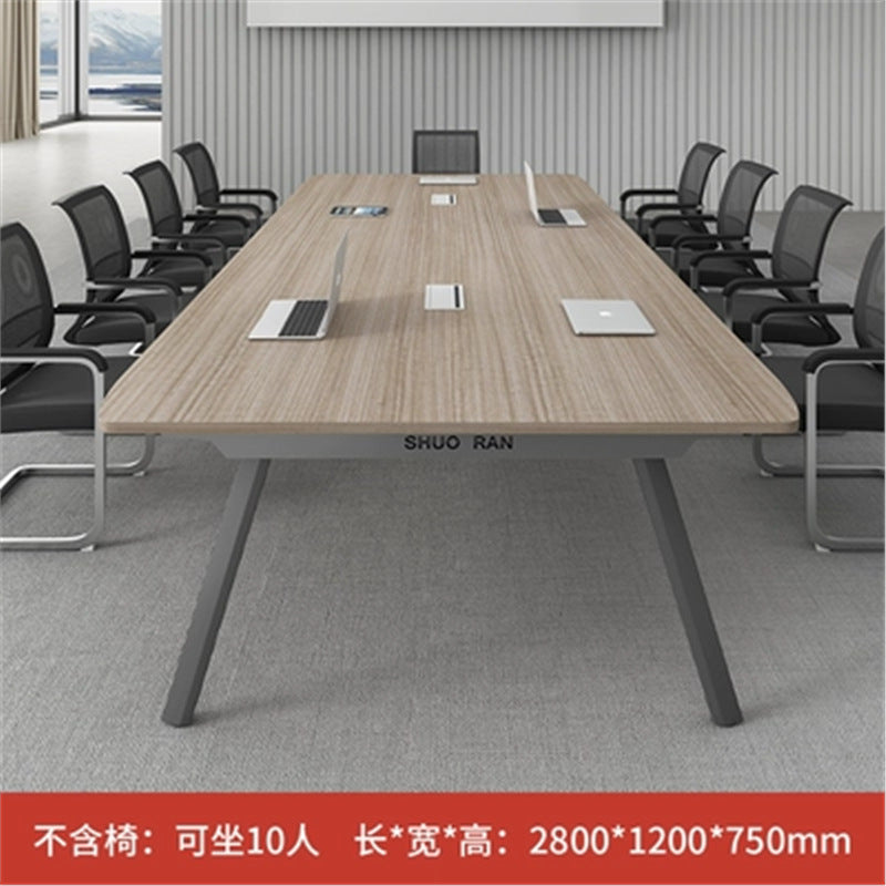 Conference Table Long Table Simple Modern Meeting Room Table and Chair Set Small Negotiation Training Table Long Office Desk Furniture