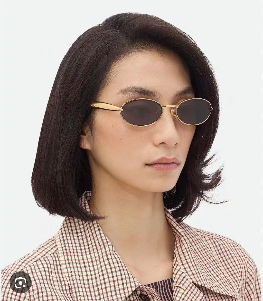 Oval Sunglasses for Women2025New European and American Style Personality Sunglasses with High-end Feel, Sun Protection, Trendy Fashion Glasses