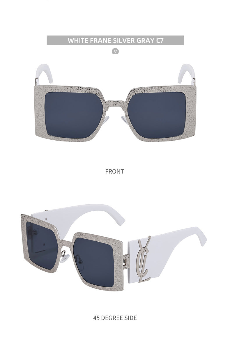 European and American Fashion Large Frame Sunglasses for Women, Sun Protection Outdoor Sunglasses, Wholesale Big Brand Glasses sunglasses