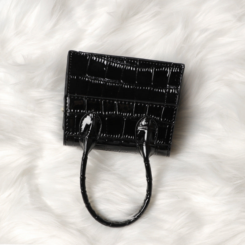 2020New PU Leather Small Square Bag Trendy Crossbody Women's Bag Stone Pattern Handbag Mini Bag minibags