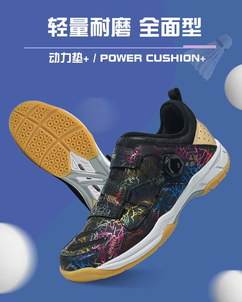 In Stock Couple Style Fashion Badminton Shoes New Style Mandarin Duck Table Tennis Tennis Non-Slip Wear-Resistant Sports Shoes