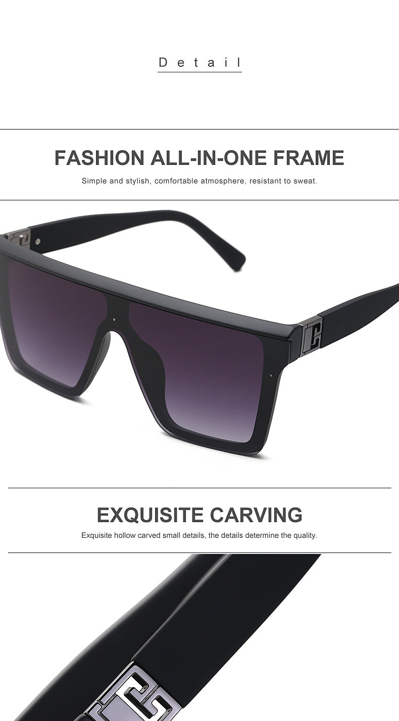 2025New Fashion Sunglasses for Women, Internet Celebrity Style, Large Square Frame Sunglasses for Men, Trendy sunglasses