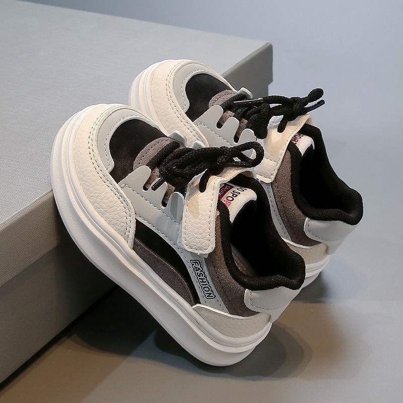 Spring and Autumn New Children's Shoes for Girls and Boys, Leather Walking Shoes, Girls' Sneakers, Korean Style Baby Shoes