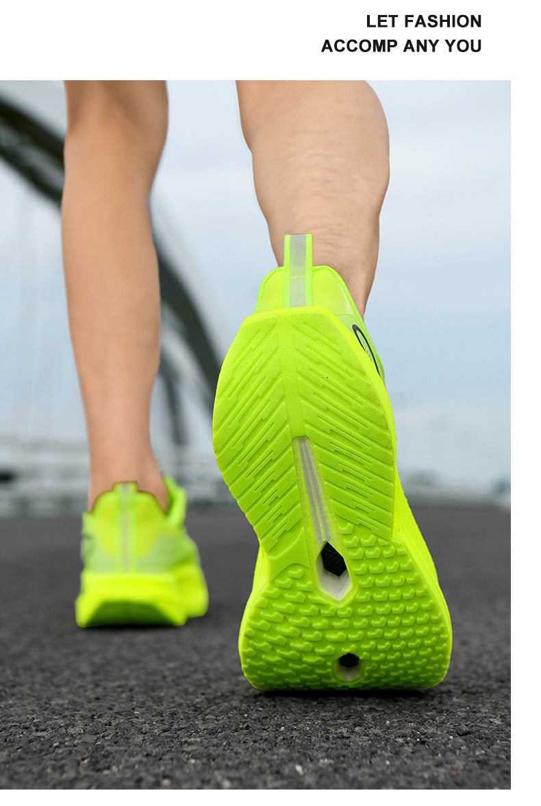 Summer Red Rabbit9PRO New Popcorn Carbon Plate Hollow Running Shoes Breathable Jacquard Comfortable Casual Sports Shoes