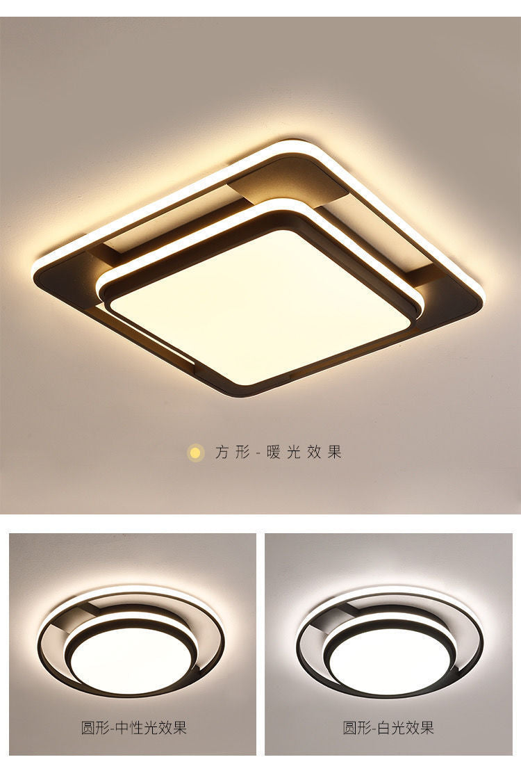 Living Room Main Light Fixture Minimalist Bedroom Light Square Living Room Large Light Door Installation Internet Celebrity Chandelier Whole House Package