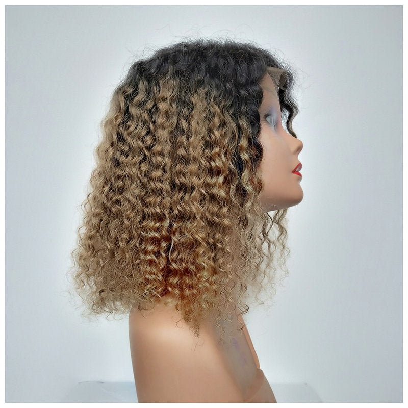 European and American Style Women's Wavy Short Curly Hair Small Curls Explosive Hairpiece Real Human Hair Wig Wholesale Real Human Hair Wig