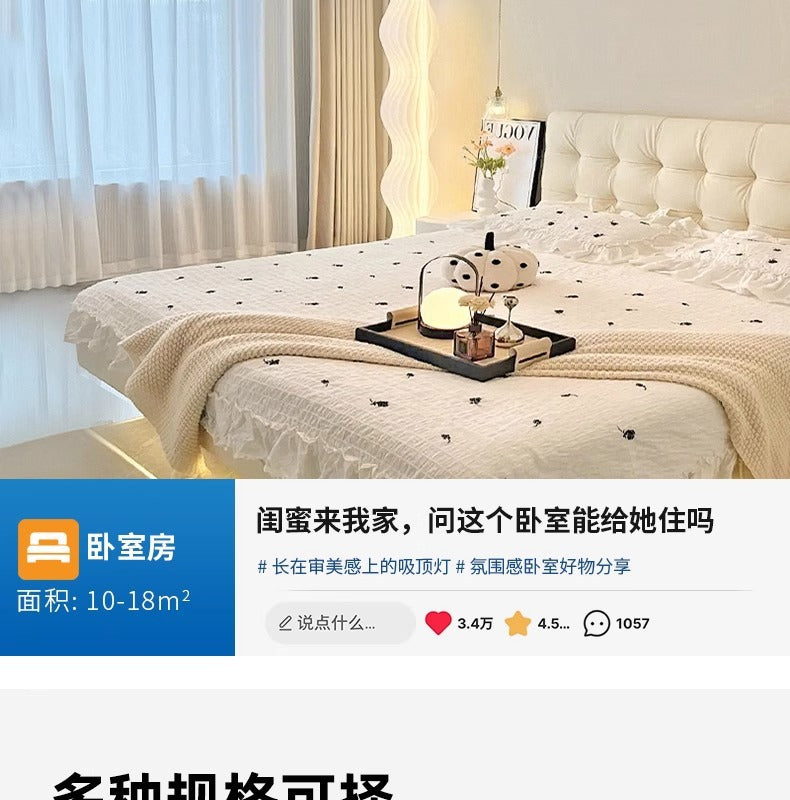 2025New Bedroom Ceiling Fan Light360Degree Rotating Airflow Energy-saving Eye Protection Cream Style Voice Control Lamp