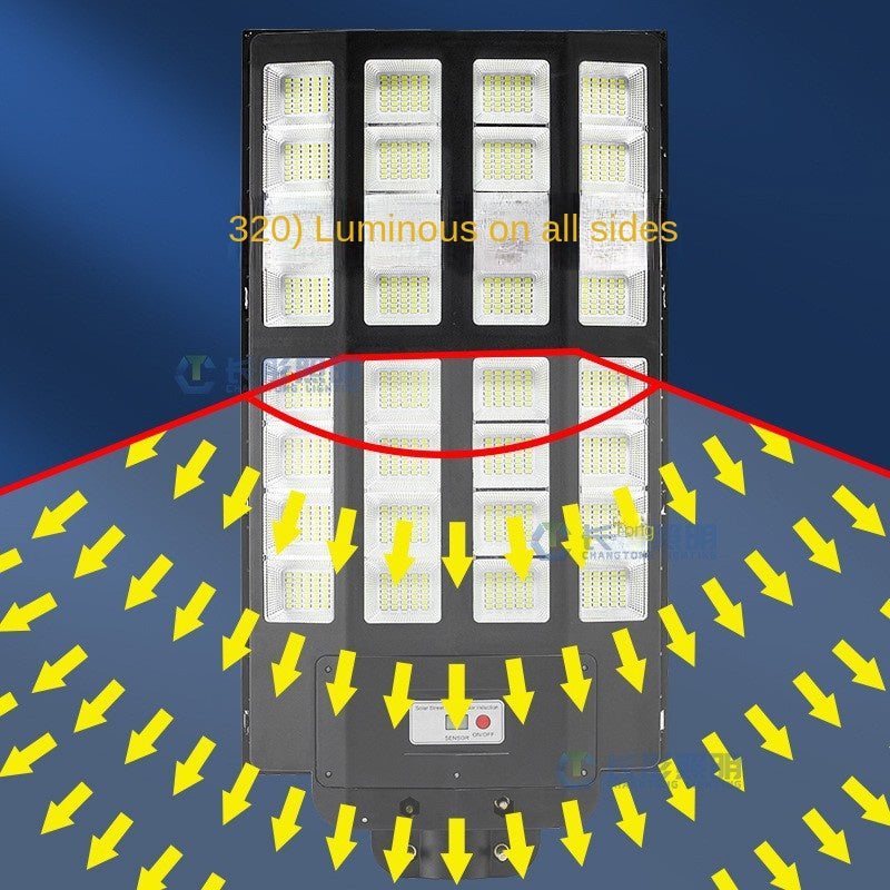 Super Bright Integrated Solar Street Light High Power LED Intelligent Induction ABS Body IP65 for Outdoor Garden Rural Street