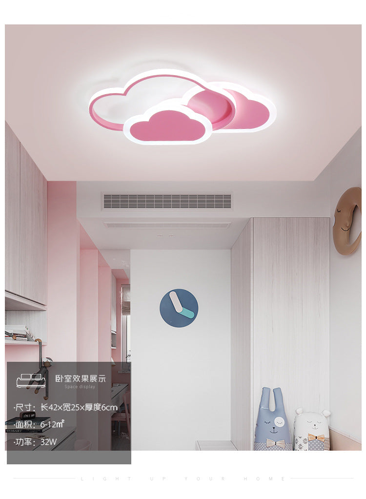 Cloud Lamp Kindergarten Boys Girls Children's Room Lamp Modern Minimalist Iron Art Bedroom Lamp Ceiling Lamp led Lamp