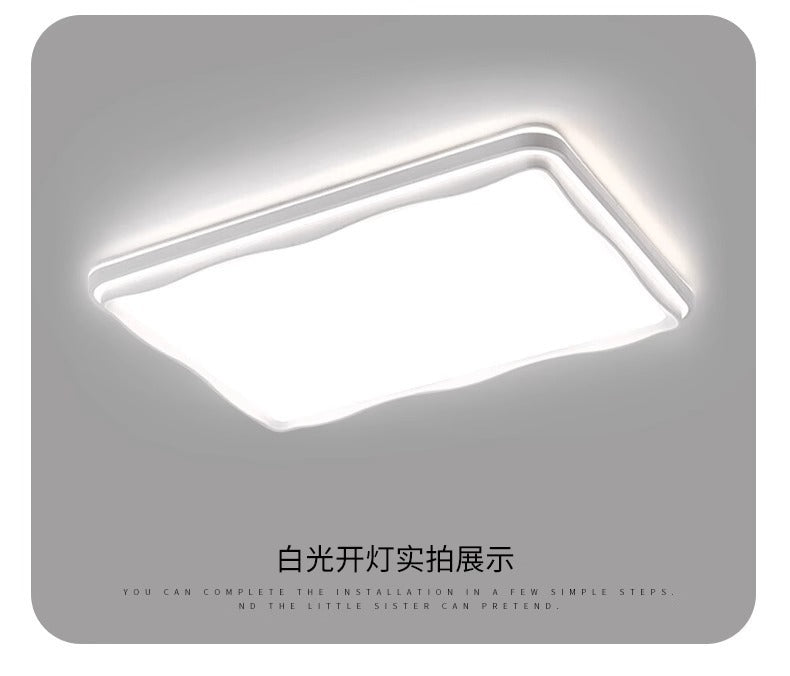 Living Room Main Light2025New Modern Simple Flower Cream Style Ceiling Light Zhongshan Lighting Full House Package