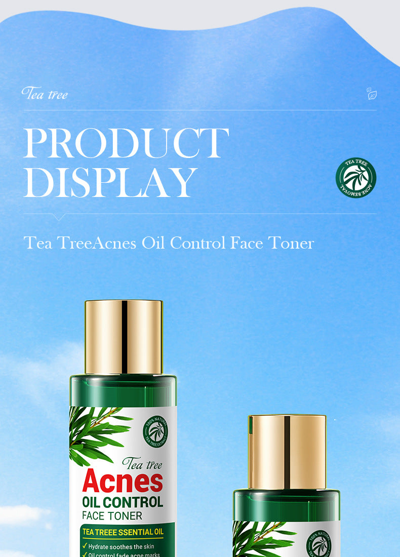 Full English Tea Tree Skincare Set SADOER Cleansing, moisturizing, hydrating five-piece set for  foreign trade wholesale
