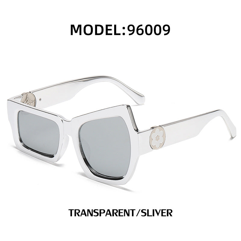 European and American Steampunk Sunglasses Unique Irregular Outdoor Sun Protection Sunglasses for Men High-end Glasses Wholesale