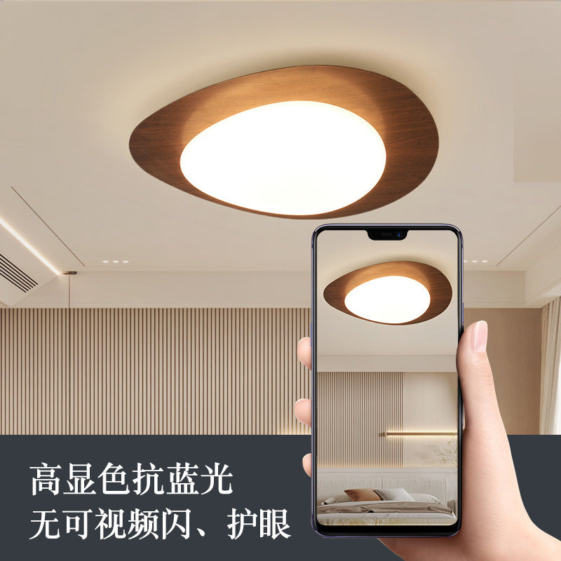 French Vintage Style Bedroom Ceiling Light Modern Simple Walnut Living Room Light Iron Art Water Transfer Printing Study Light Wholesale