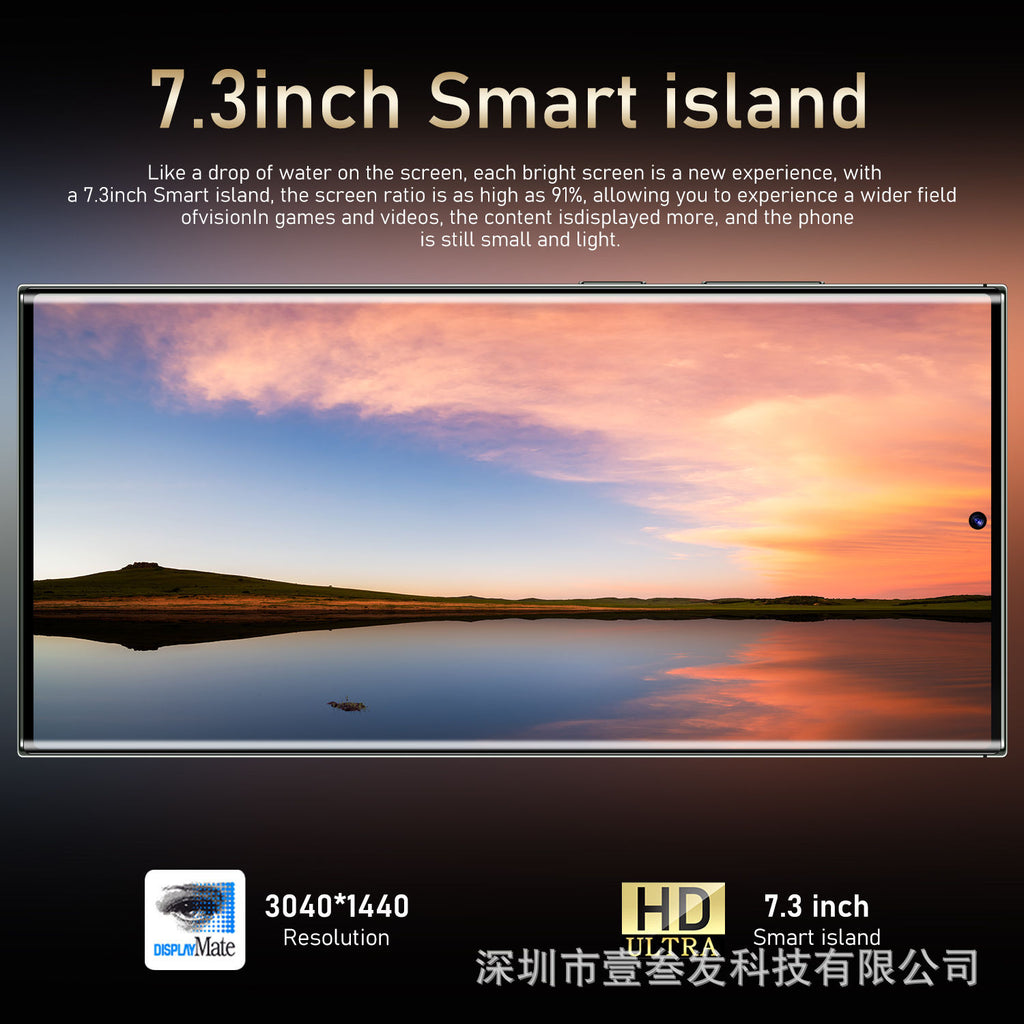 S24 Ultra Smartphone  4+64 High-end7.3Inch Large Screen Android Phone Source Work