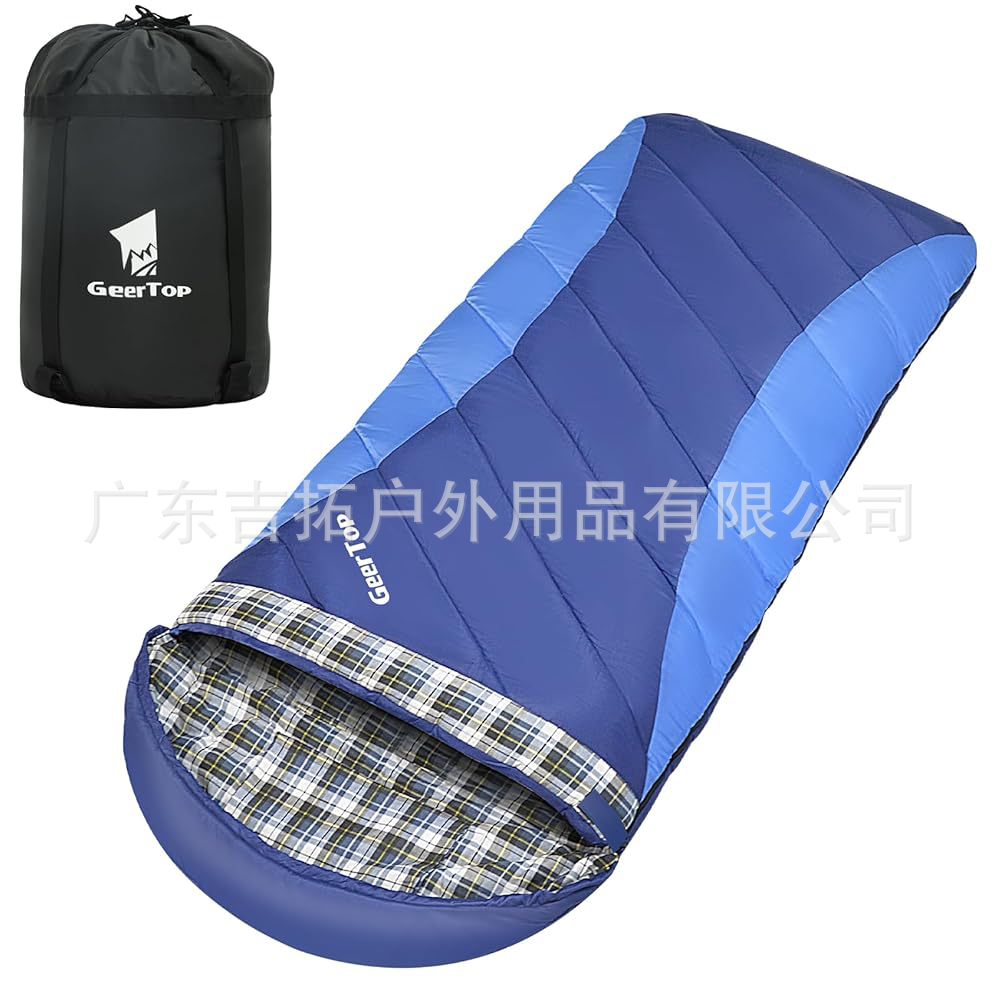 New Winter Sleeping Bag, Extra Wide and Thick, Warm Envelope Style Sleeping Bag for Outdoor Camping, Adult Quilt