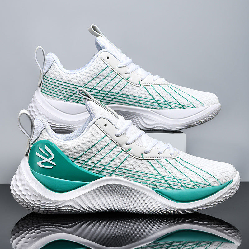 2025Spring and Summer New Basketball Shoes for Men and Women, Breathable Low-top Sports Shoes for Big Kids, Teenagers, and Students, Practical Training Sneakers