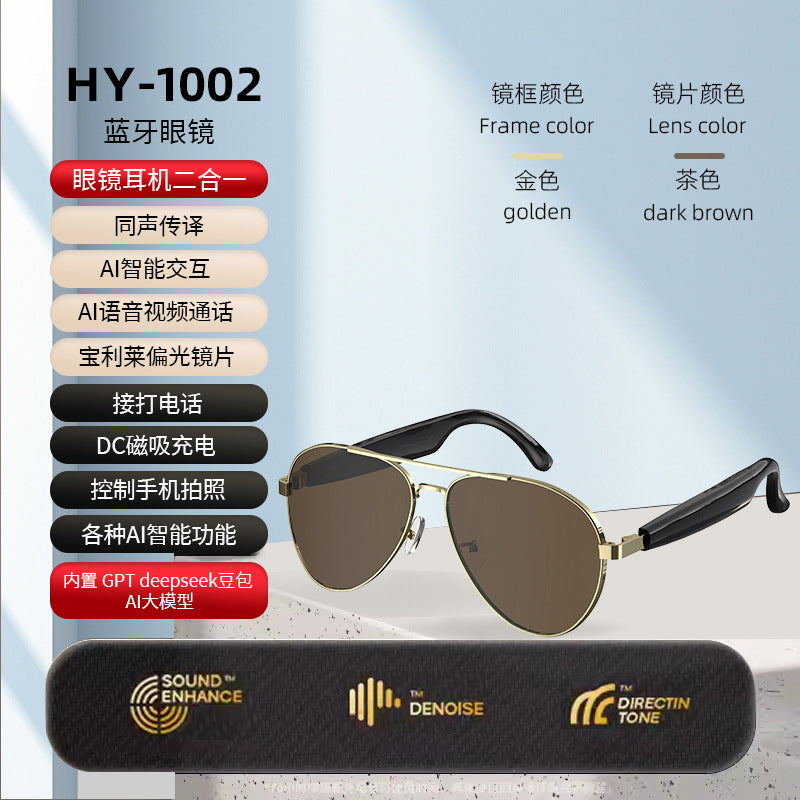 Direct Supply Intelligence ai Translation Bluetooth Glasses Temple Support145Real-time translation in multiple languages for listening to music and making calls