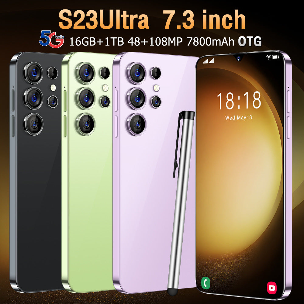 S23 Ultra New products in stock4G Android16+1T Large Screen Smartphone(Popular)