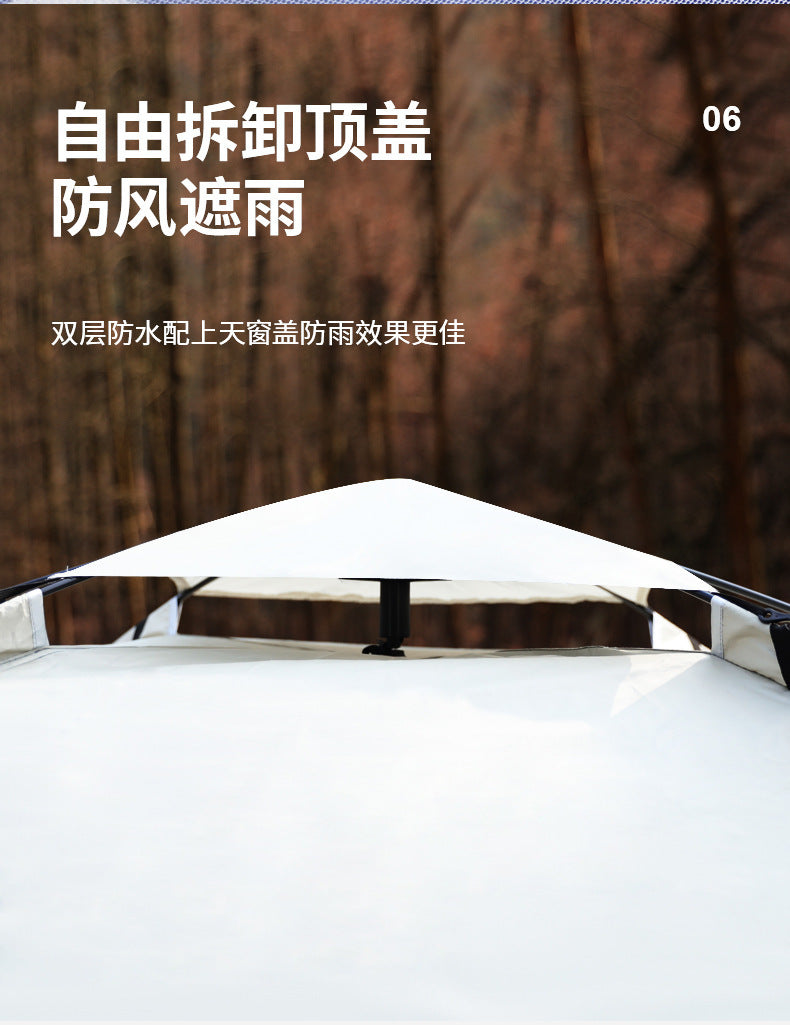Automatic Outdoor Tent3-4Double2Single Person Household No-Assembly Children's Quick-Open Camping Shelter Sunproof Rainproof