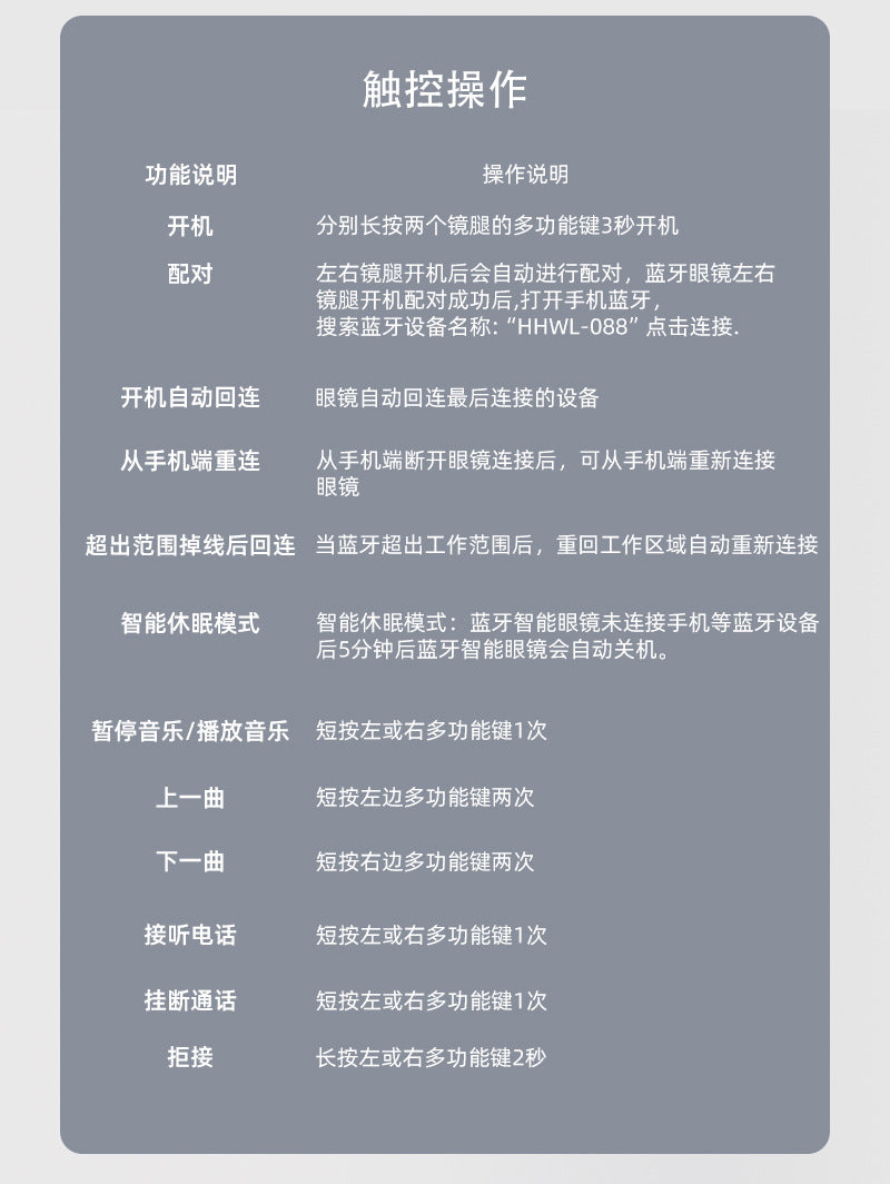 Smart Glasses Bluetooth Translation Device for Calls Driving Cycling Comfortable to Wear Polarized Sunglasses ai Translation Glasses