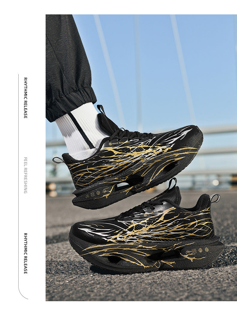 Red Rabbit9pro Winter New Leather Fleece-Lined Warm Running Shoes for Teenagers with Real Carbon Plate Training Sports Shoes