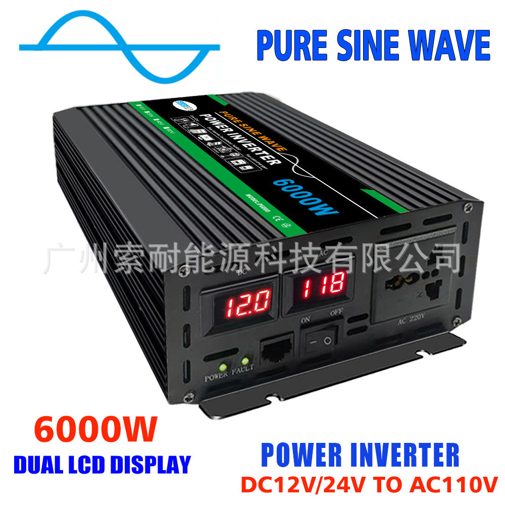 Automotive Pure Sine Wave Inverter1000W Outdoor Adapter Converter12V24V48V60V Turn110V220V