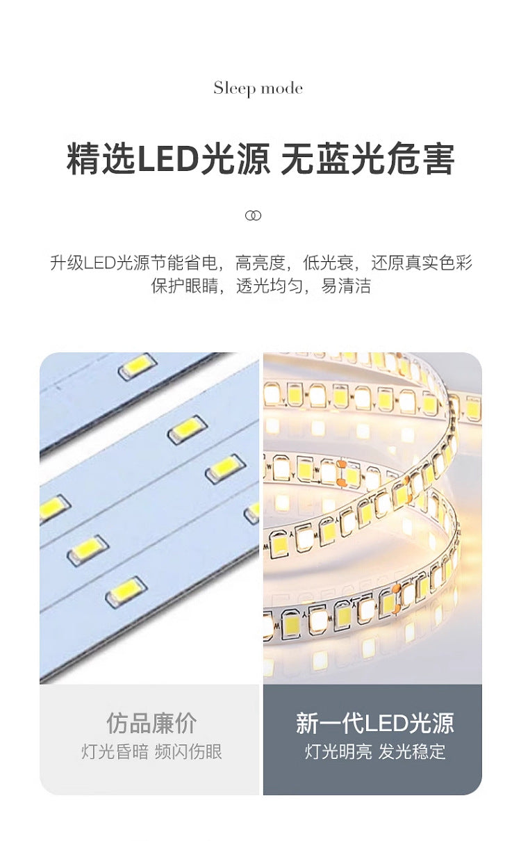 Full Spectrum for Study Room LED Eye Protection Ceiling Lamp Italian Minimalist Ceiling Lamp Modern Atmosphere High-end Master Bedroom Children