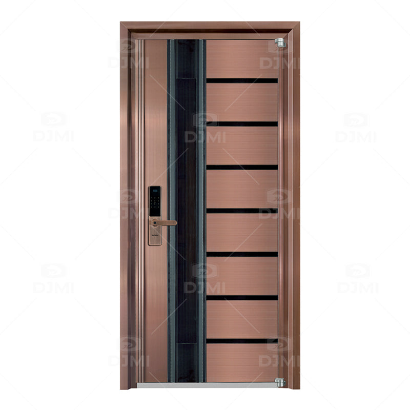 Modern Hot-selling Design Security Steel Main Entrance Door Exterior Metal Steel Door Design for House