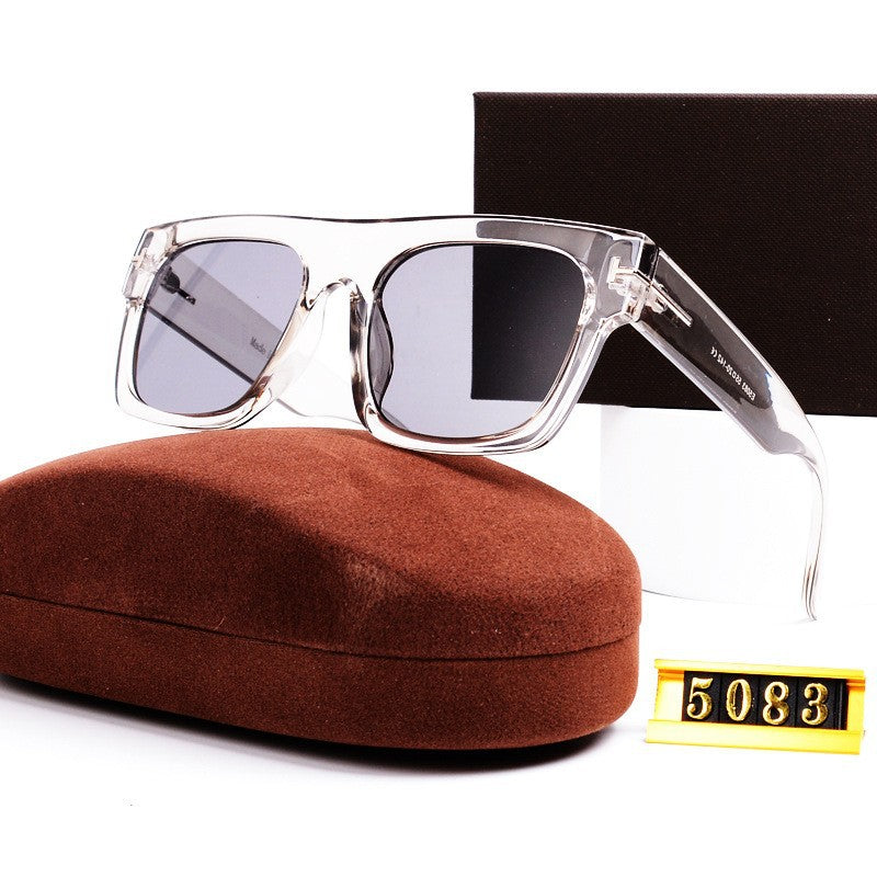 Designer Sunglasses T Square Large Frame for Men and Women Fashion Wholesale Sunglasses Non-Prescription Glasses5083Tide