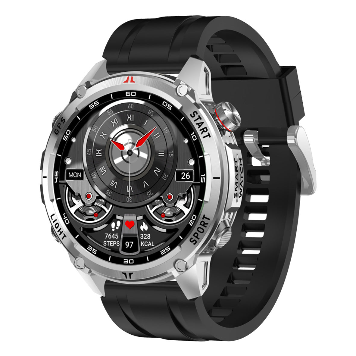 W10 Pro Smart Watch Bluetooth Call True Heart Rate Step Sleep IP68Deep Waterproof GPS Positioning and Three-Proof