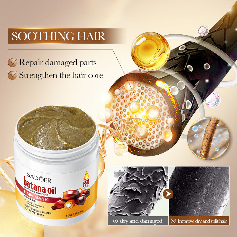 Batahana Hair Mask SADOER Scalp Soothing Smooth Conditioner Cross-Border Wholesale