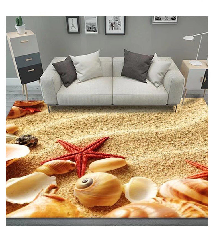 Living Room Carpet Stain-Resistant Easy to Clean Sofa Coffee Table Rug Home Insulation Silent Simple Style Non-Slip Crystal Velvet Carpet