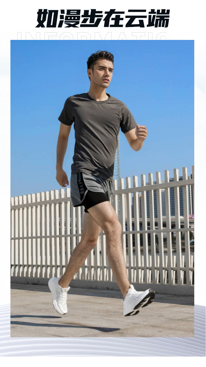 2025New Men's Shoes Lightweight Running Soft Sole Breathable Non-Slip Odor-Resistant Men's Mesh Outdoor Casual Shoes Sports Shoes