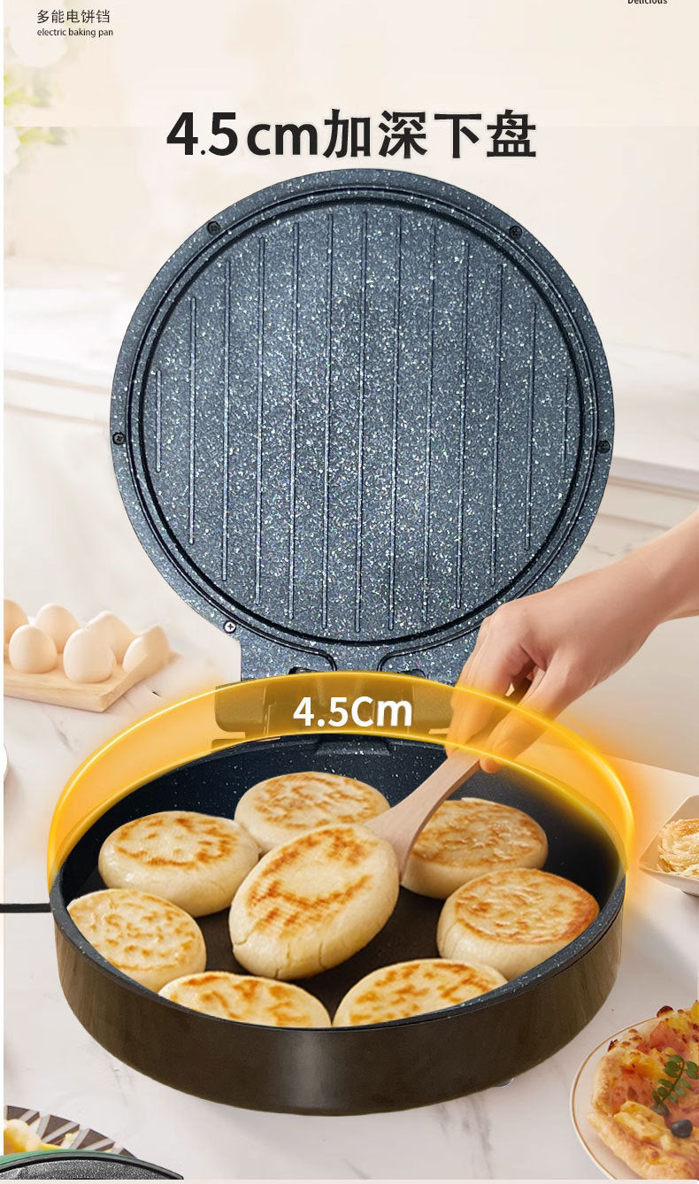 Electric Griddle Wanlida High Quality40CM Household Suspended Pancake Machine Double-sided Heating Multi-functional Pancake Machine