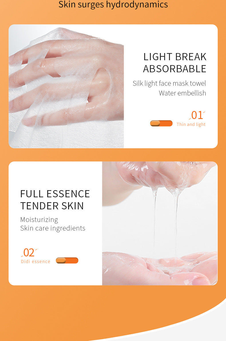 Full English Turmeric Mask SADOER Hydrating and Moisturizing Facial Mask Sheets  Foreign Trade Live Wholesale