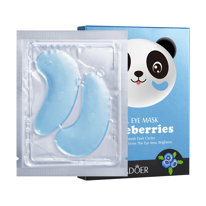 Cross-border Panda Eye Mask Stickers7.9g*7pcs Plant and Fruit Hydrating Moisturizing Eye Mask Wholesale for Foreign Trade