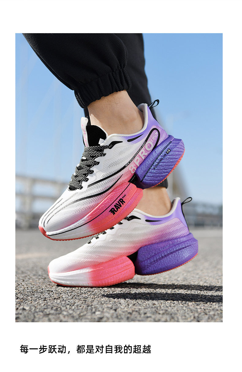 Red Rabbit8pro Carbon Plate Running Shoes Autumn Mesh Ultra-light Breathable Sports Shoes Men and Women Couples All-match Casual Running Shoes