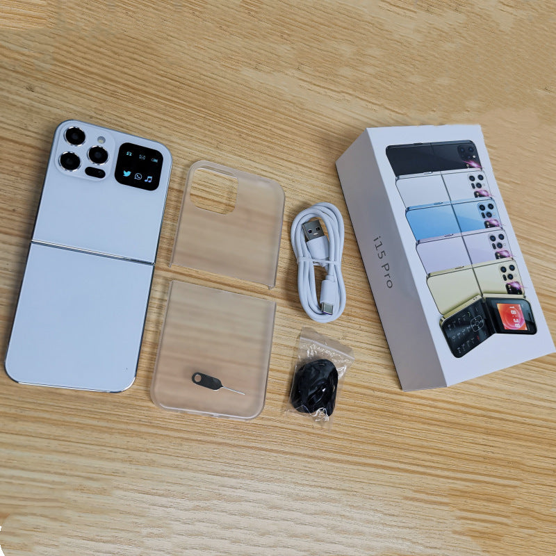 i15 pro Dual SIM Mobile Non-Smartphone Flip Phone with Buttons for Seniors2G Mobile Phone