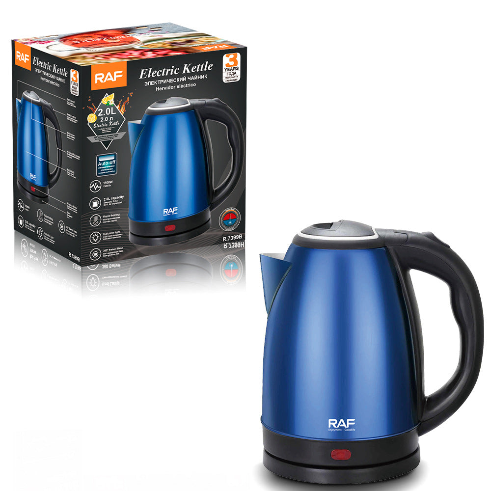 RAF European Standard Double-layer Anti-dry Boiling Kettle for Kitchen2L Health Kettle Fast Electric Kettle R .7399