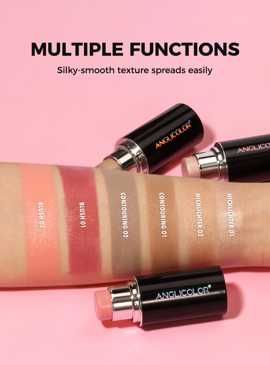 Hot-Selling Highlight Contour Stick Contour Shadow Pen Brightening 3D Eye Shadow Blush Cream Wholesale