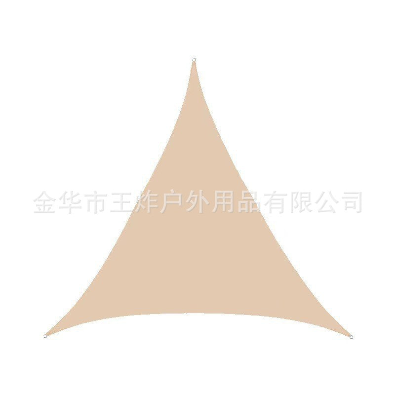 210D Sunshade Sail Camping Sun Protection Triangle Canopy Courtyard Garden Sun Protection Triangle Canopy Beach Sun Protection Sunshade Sail