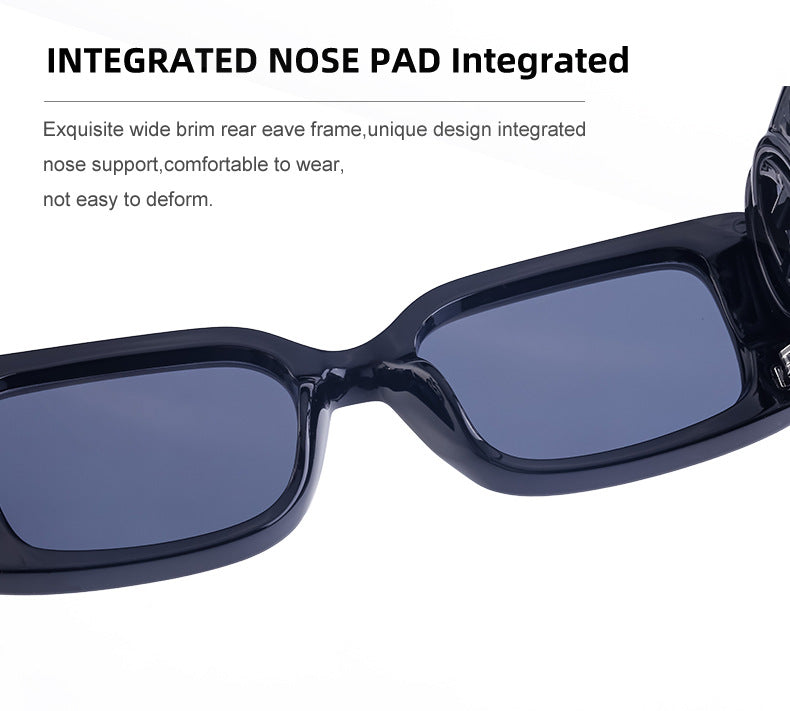 New Fashion Square Frame Sunglasses for Women, Unique Small Frame Sunglasses for Men, Wholesale Glasses sunglasses